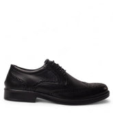 Italian Men Black Leather Shoes #4968